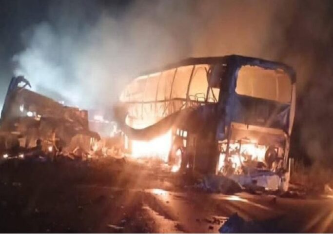 At least 38 killed in fiery bus crash that left Cancun