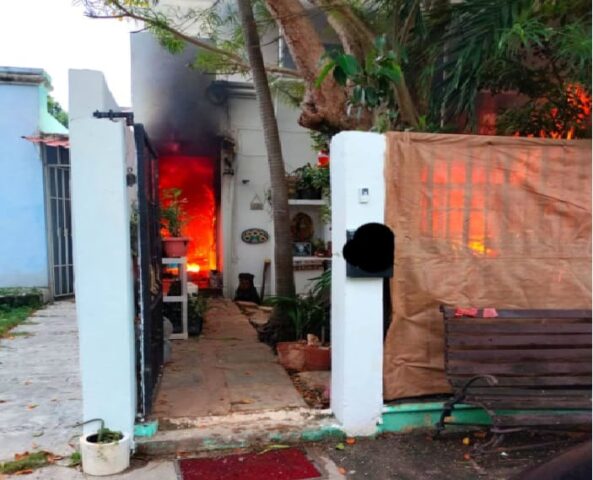 Cancun home left gutted by devastating afternoon fire