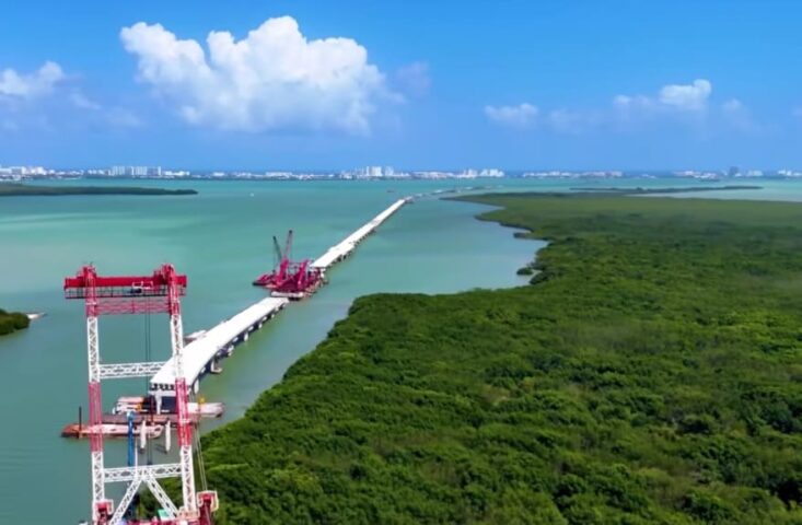 Progress report indicates Cancun's Nichupté Vehicular Bridge 76 percent finished