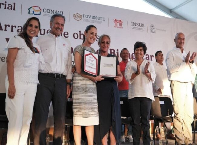 Sheinbaum in Cancun to launch construction of 22,000 affordable houses