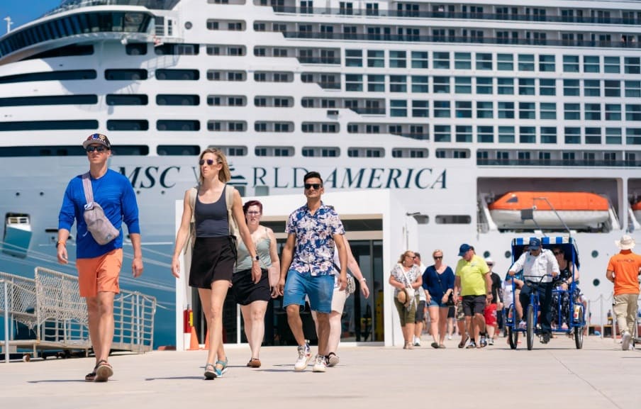 Cozumel welcomes MSC World America on maiden voyage