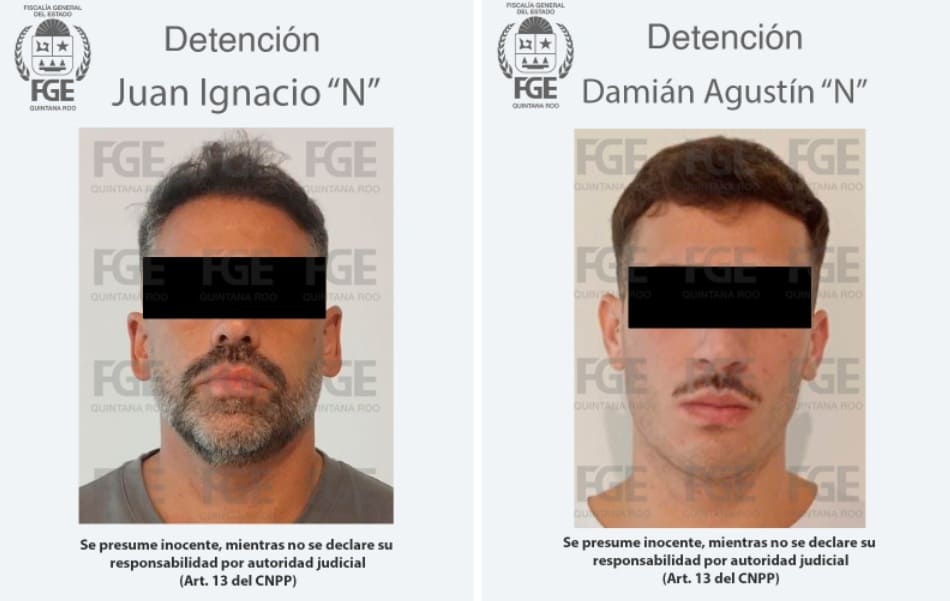 Two Argentines arrested in Playa del Carmen for car rental theft in Cancun