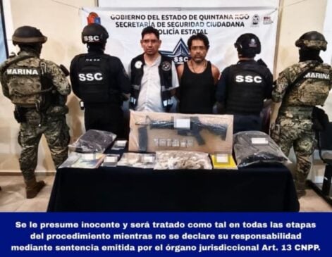 Pair with long-ranged firearm check-stopped on Felipe Carrillo Puerto highway