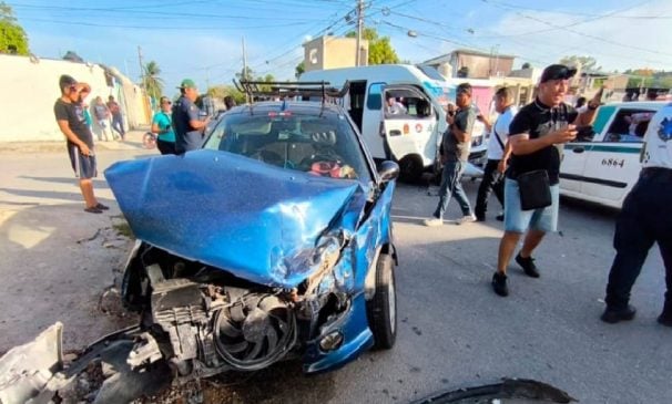Witnesses claim an argument as the cause of a three vehicle crash that left 10 injured