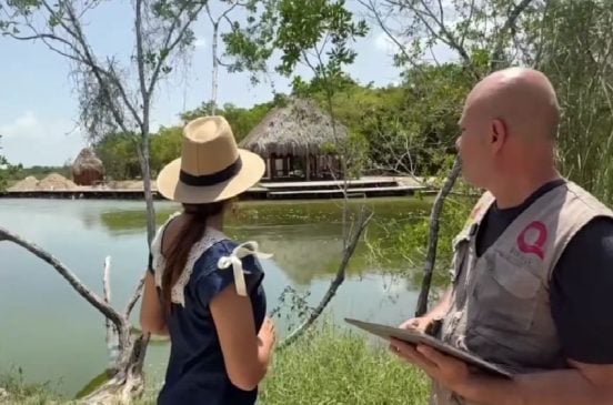 Authorities collect evidence of illegal Chac Estuary filling to file official complaint