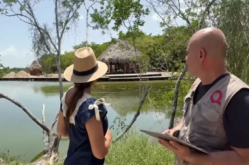 Authorities collect evidence of illegal Chac Estuary filling to file official complaint