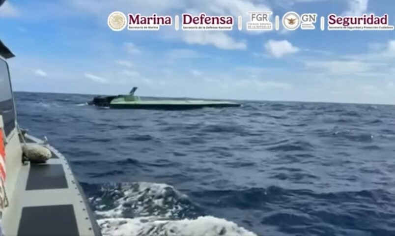 Semi-submersible with 3 crew and 3.5 tons of cocaine seized off coast of Guerrero