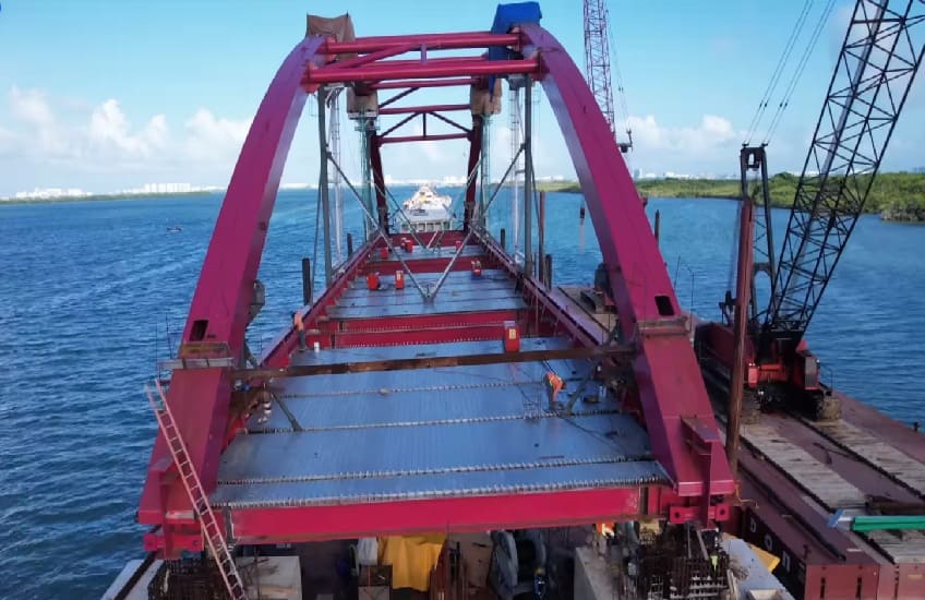 SICT reports Top Down construction of Nichupté Bridge concluded