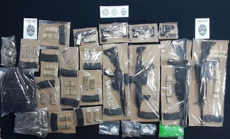 PDC officers discover small arsenal during bad driving stop
