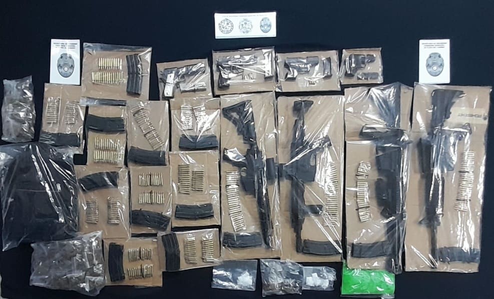 PDC officers discover small arsenal during bad driving stop