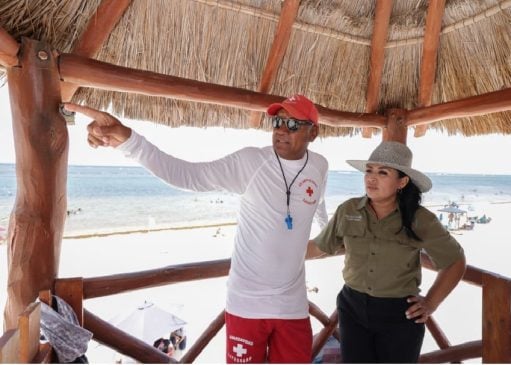 Lifeguard towers and tourist module approved in one million peso Puerto Morelos public investment