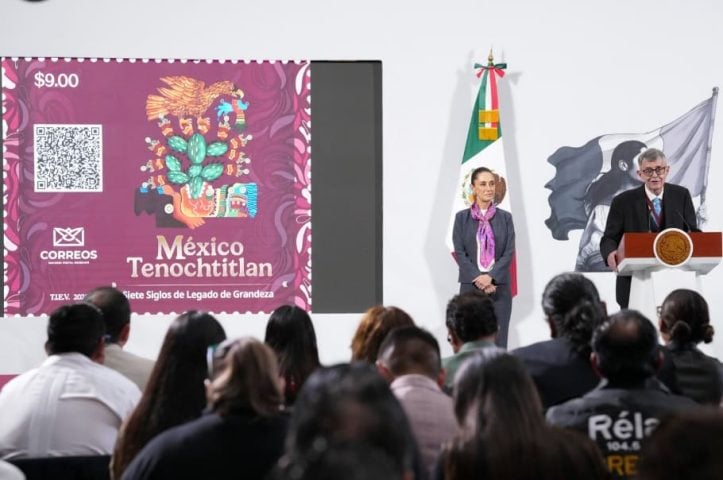 Government releases limited commemorative postage stamp dedicated Mexico-Tenochtitlan greatness