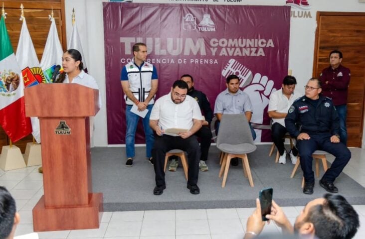 Mayor Castañón holds first of regular Tulum Advances press conferences