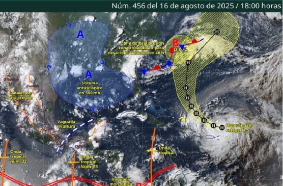 Atlantic's first hurricane of the season, Erin, intensifies to a category 5