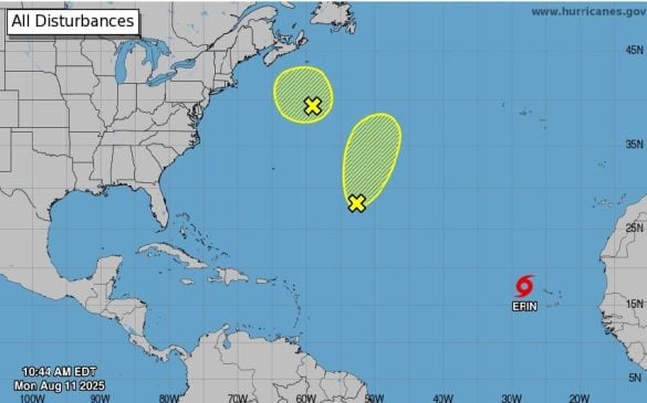 NOAA forecasts newly formed Tropical Storm Erin to become major hurricane in coming days
