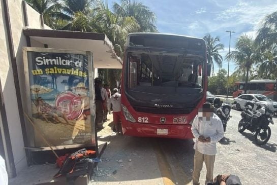 City bus driver loses control at stop leaving three injured
