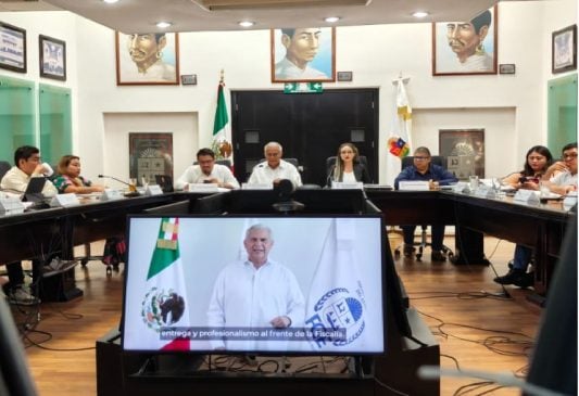 Raciel López Salazar presents third report to Quintana Roo Justice Commission