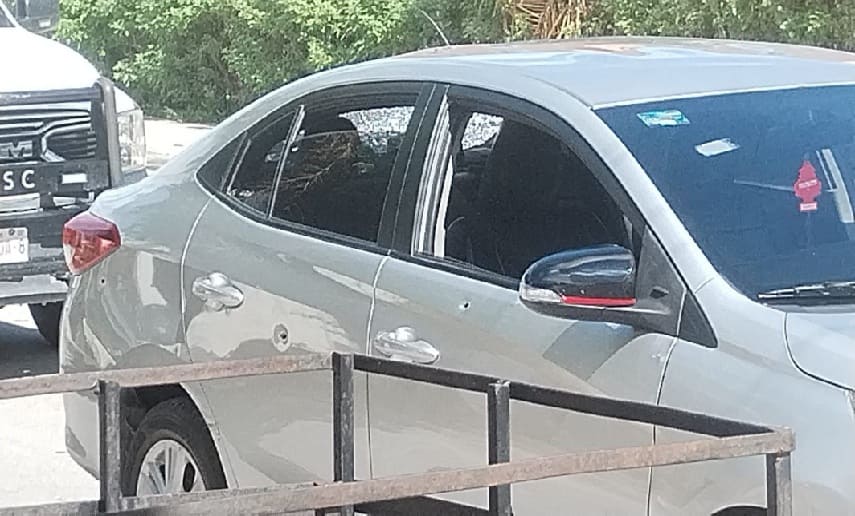 Thieves shoot up car in response to driver resisting assault