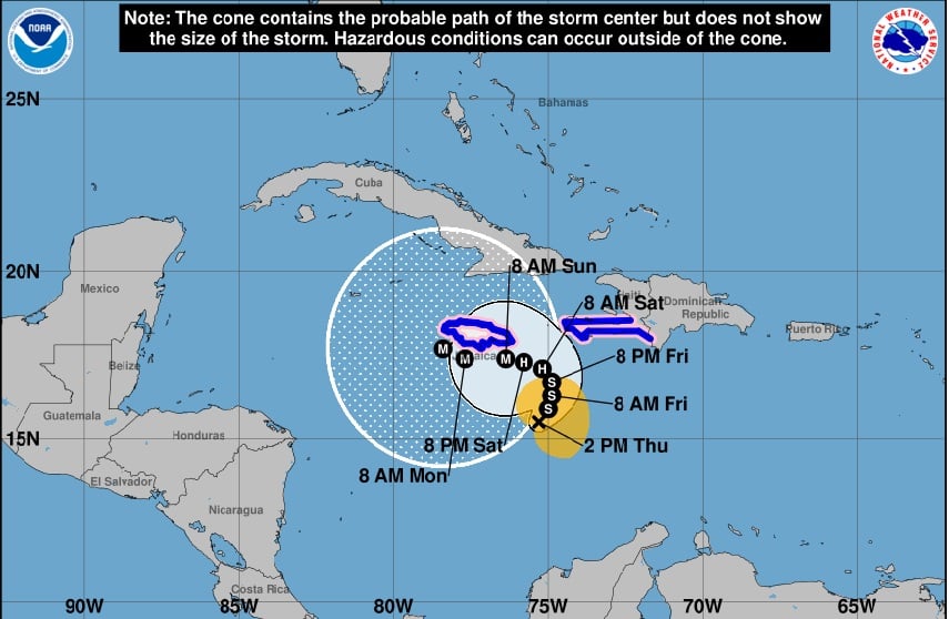 Melissa likely to gain category 4 strength before a sharp northeast turn