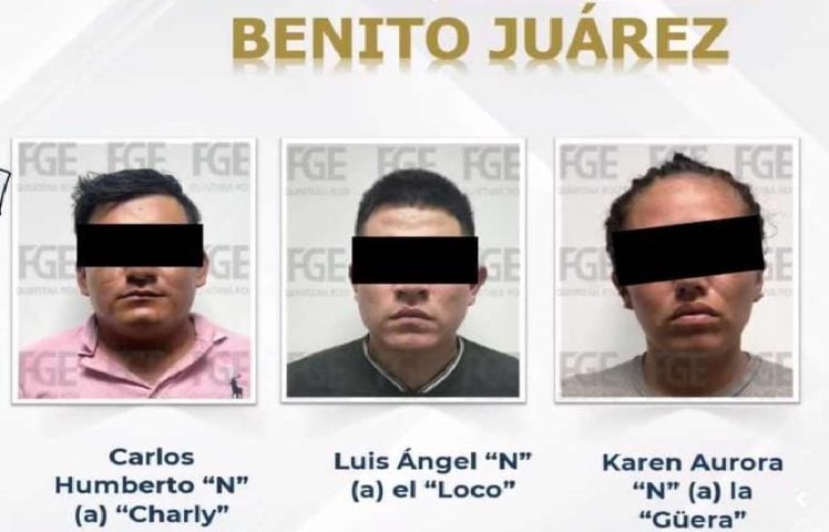 Three charged for back to back murders in Cancun