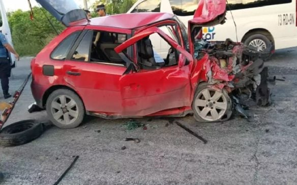 Old Pointer crumpled in two vehicle federal highway collision