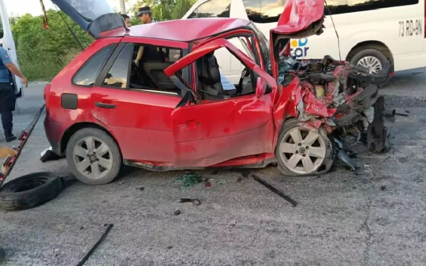 Old Pointer crumpled in two vehicle federal highway collision