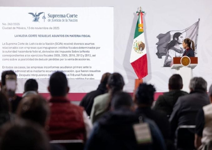 Sheinbaum calls Supreme Court's decision regarding Grupo Salinas 42 billion peso tax debt 'justice'