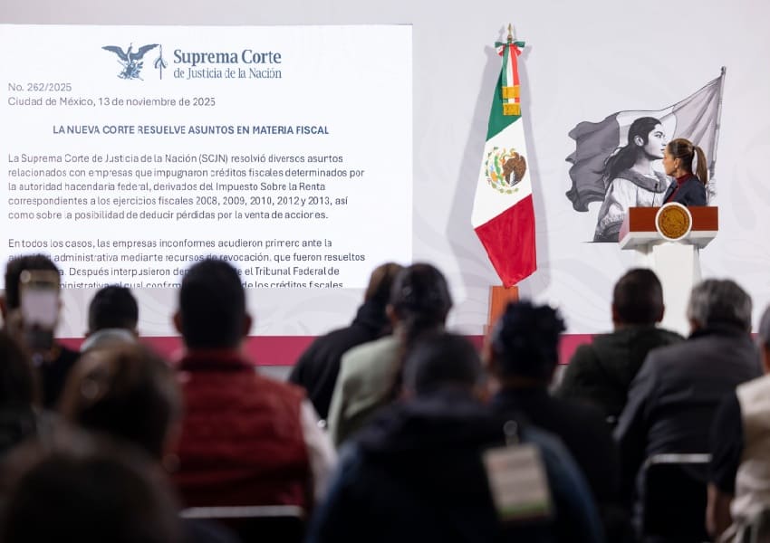 Sheinbaum calls Supreme Court's decision regarding Grupo Salinas 42 billion peso tax debt 'justice'