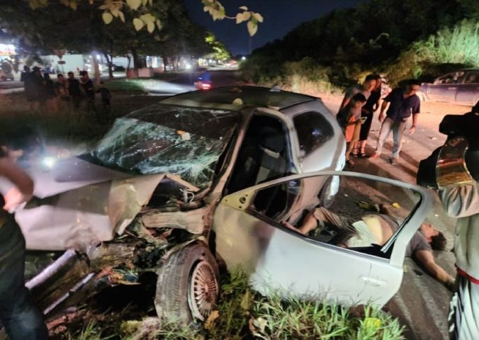 Driver transferred to hospital from single vehicle crash into city median