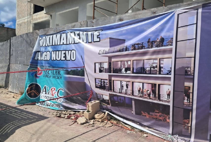 Bacalar's first commercial shopping plaza nearing completion