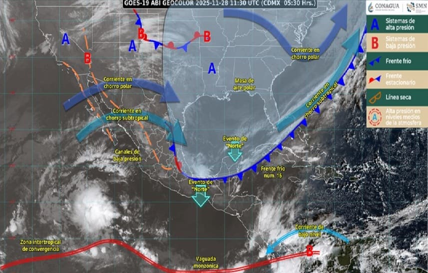 Tropical temperatures to return as cold front 16 to move away from Yucatan Peninsula