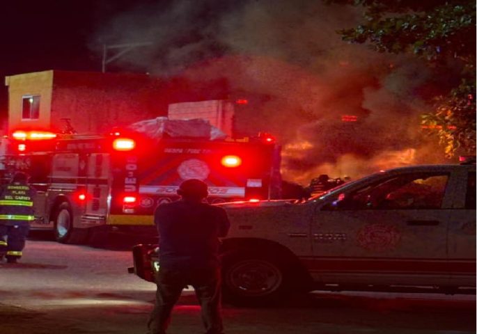 Explosion on junkyard property alerts neighbors to late night fire