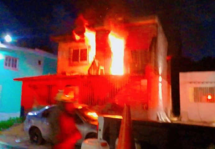 Electrical overload destroys two story home in Cancun