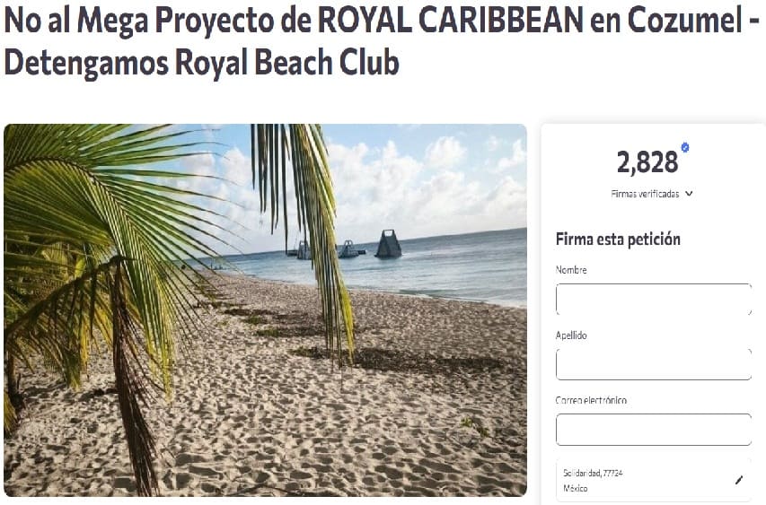 Islander starts petition against up-and-coming Royal Caribbean Beach Club
