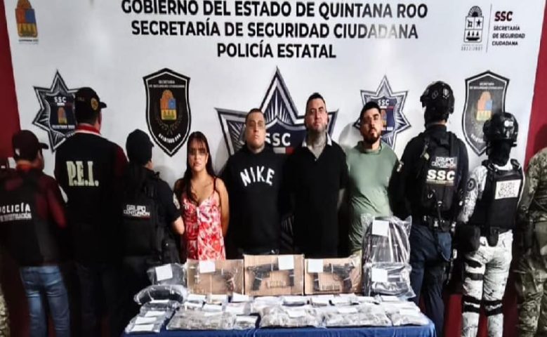 Wanted for murder in Yucatan: Heavily armed group with over 100,000 in cash detained outside Cancun mall