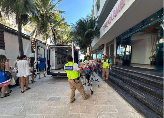 Canadian guest sustains two meter fall inside Playa del Carmen hotel