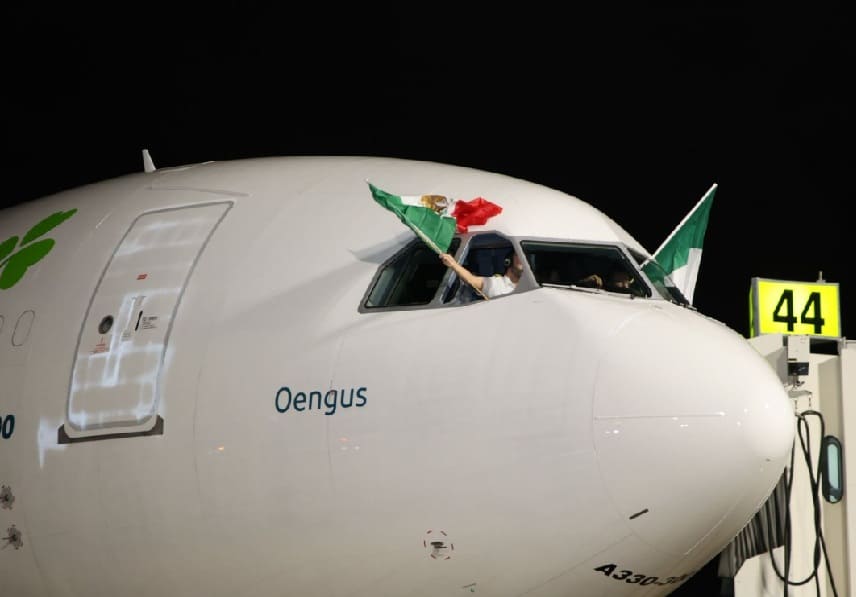 Aer Lingus makes inaugural landing from Dublin at Cancun International