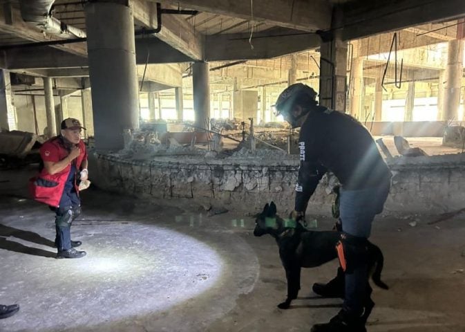 Specialized Cancun K9 units practice simulated search and location training